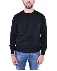 Kangra - Truien & Vesten ,Zwart ,Wol Wollen Trui Met Ronde Hals - Lyst