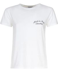 Dondup - Tops ,Wit ,Katoen T-Shirt - Lyst
