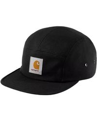 Carhartt - Cappello in tela nera con visiera piatta - Lyst