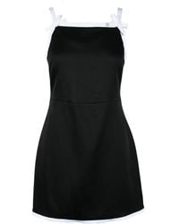 MSGM - Kleedjes ,Zwart ,Damesjurk, Viscose Sheath Stijl - Lyst
