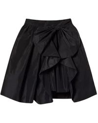 Twin Set - Minifalda de tafetán con lazo - Lyst