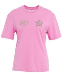 Chiara Ferragni - Rosa t-shirt für frauen - Lyst