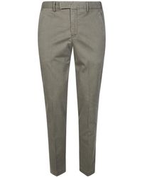 PT01 - Broeken ,Groen ,Leer Pantalone Master Chino Base - Lyst
