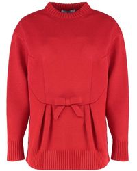 Prada - Round-Neck Knitwear - Lyst