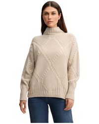 Joop! - Pullover Mit Rautenmuster Und Rollkragen - Lyst