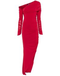 Amen - Rode Asymmetrische One-Shoulder Jurk - Lyst