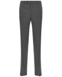 Incotex - Broeken ,Grijs ,Wol Klassieke Chino Broek - Lyst