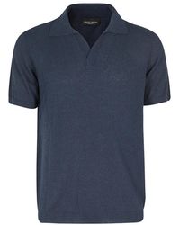 Roberto Collina - Polo-shirt ohne knöpfe,knopflose polohemd,knopflose poloshirt - Lyst
