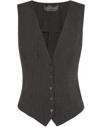 Cortana - Trapani, Gestreept Jacquard Vest - Lyst