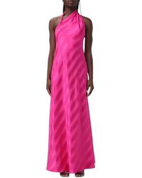 Emporio Armani - One-Shoulder Maxi Jurk - Lyst