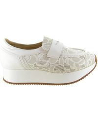 Softwaves - Schoenen ,Wit ,Leer Platform Moccasin - Lyst