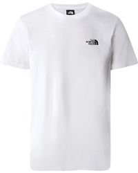 The North Face - Einfaches dome weißes t-shirt - Lyst