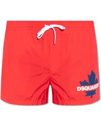 DSquared² - Pantaloncini da nuoto con logo - Lyst