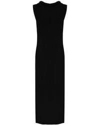 Kocca - Kleedjes ,Zwart ,Stijlvol Gebreide Jurk Met Sierlijke Details - Lyst