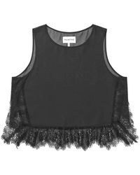Munthe - Tops ,Zwart ,Mouwloze Tops - Lyst