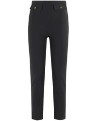 Elisabetta Franchi - Schwarze Hose Mit Vordertaschen Und Logo - Lyst