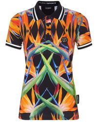 Philipp Plein - Fitness ,Veelkleurig ,Katoen Polo Shirt Ss - Lyst