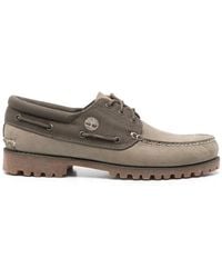Timberland - Grüne Flache Schuhe Mit Schnürung - Lyst