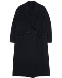 SAULINA - Jassen ,Zwart ,Leer Single-Breasted Coat - Lyst