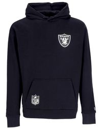 KTZ - Herenhoodie Nfl Half Logo Oversized Hoodie Lasrai Zwart - Lyst