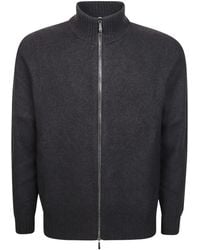 Drumohr - Cardigan Zip Garzato Tubico Lana Merino Finezza 7 - Lyst