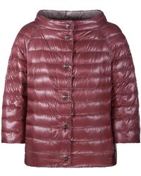 Herno - Jassen ,Roze ,Nylon Reversible Down Jacket - Lyst