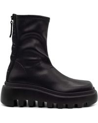 Vic Matié - Tronchetto gear ecopelle nero - Lyst