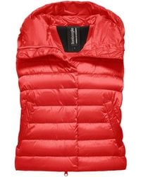 Bomboogie - Glanzende Nylon Gewatteerde Vest Met Capuchon - Lyst