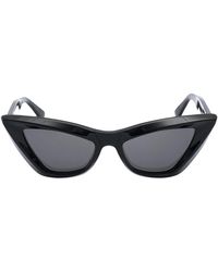 Bottega Veneta - Gafas de sol cat eye de moda con líneas limpias y lentes flash - Lyst
