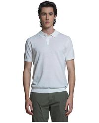 Impure - Tops ,Wit ,Katoen Korte Mouw Gebreide Polo Met Knopen - Lyst