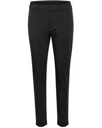 Kaffe - Broeken ,Zwart ,Zwart Diep Chino Broek Slim Fit - Lyst