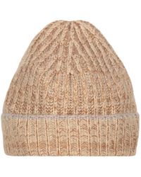 Malo - Rippstrick-Beanie Aus Kaschmir - Lyst