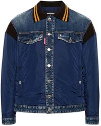 DSquared² - Bomberjack Met Vlakken - Lyst