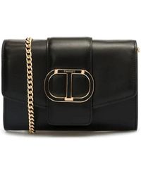 Twin Set - Schwarze clutch-tasche - Lyst