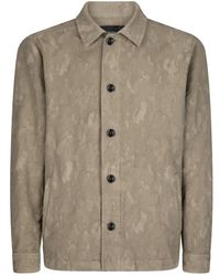 Dondup - Jassen ,Katoen Shirt Jacket Met Regular Fit Van Camouflage Katoen - Lyst