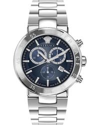 Versace - Accessoires ,Blauw ,Chronograph Urban Mystique Horloge - Lyst