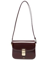 A.P.C. - Tassen ,Rood ,Katoen Grace Small Bag - Lyst