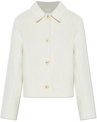 Samsøe & Samsøe - Jassen ,Wit ,Wol Saholly Jacket - Lyst