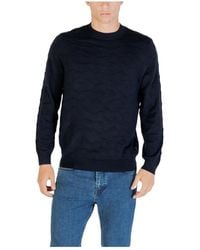 ARMANI EXCHANGE - Round-Neck Knitwear - Lyst