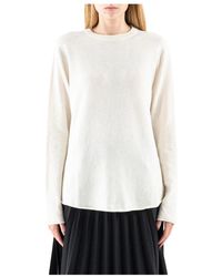 Semicouture - Kasjmier Lange Mouw Ronde Hals Trui - Lyst