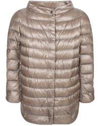 Herno - Gewatteerde Monogram Nylon Jas - Lyst