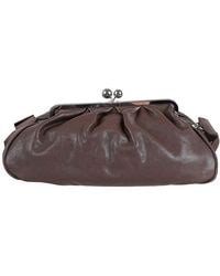 Weekend by Maxmara - Leren Clutch Tas Met Afneembare Band - Lyst