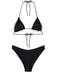 FK - Bikini Donna Driehoek Met Slip Broekje Zwart 1120-Bk - Lyst