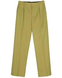 BOTTER - Broeken ,Geel ,Wol Tailored Straight Broeken - Lyst