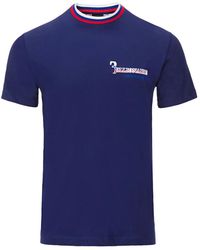 Billionaire - Tops ,Blauw ,Katoen T-Shirt Round Neck Ss City - Lyst