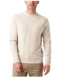 Dstrezzed - Beiger Mock Neck Pullover Für Herren - Lyst