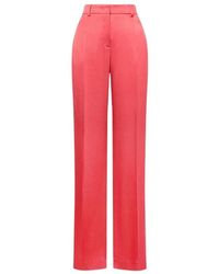 Alberta Ferretti - Broeken ,Roze ,Satijn Satijnen Broek Cocktail - Lyst