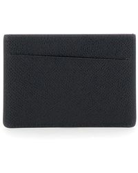 Maison Margiela - Schwarze kreditkartenbrieftasche aus strukturiertem leder - Lyst