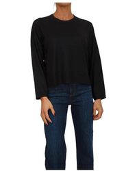 Nenette - Maglia Girocollo Ricamo Strass Piazzato - Lyst