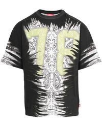 DIESEL - Tops ,Veelkleurig ,Gele T-Shirts En Polos T-Boxt-78-R 1 - Lyst